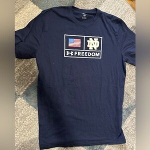 3/$10 NWT Under Armour Notre Dame Freedom T-Shirt